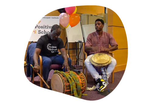 Positive School Center drummers