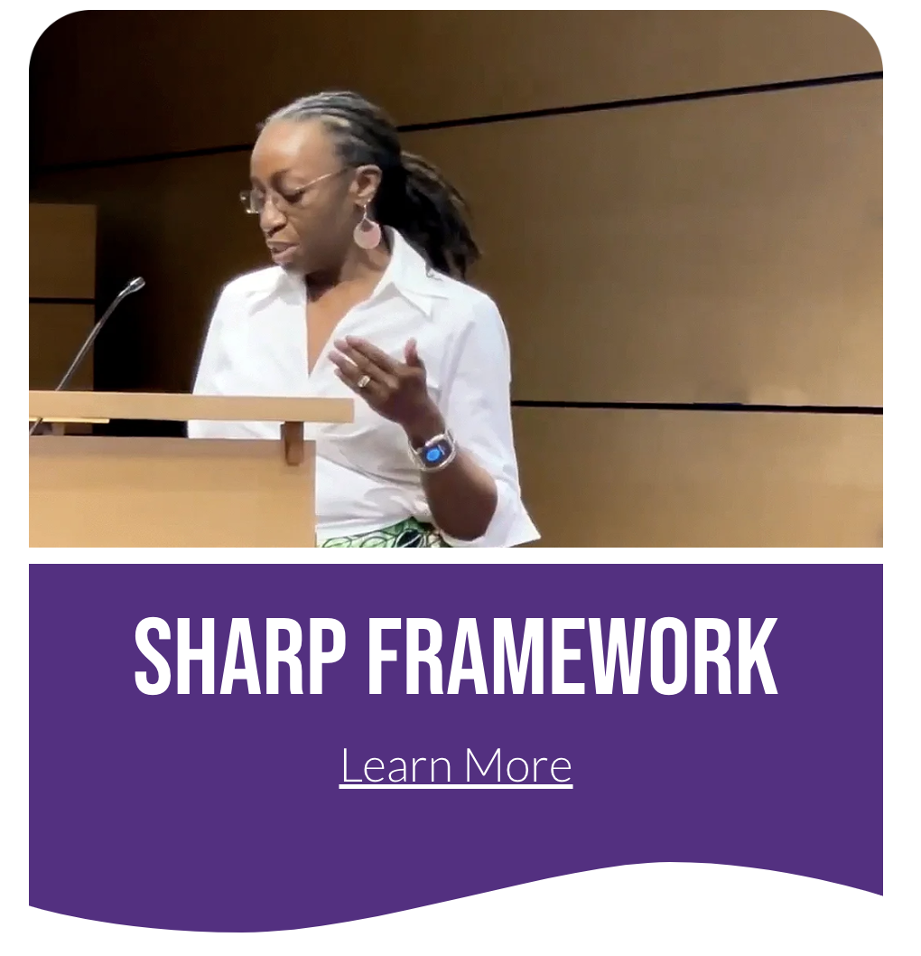 Wendy Shaia speaking, sharp framework learn more